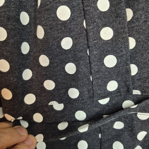 Lane Bryant Polka Dot Blazer Jacket - Black/gray & White Size 18 - Picture 6 of 10